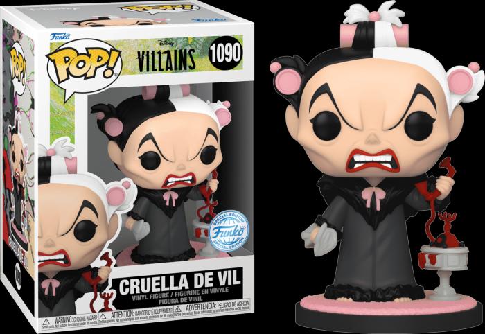 Image du produit Funko POP! Disney Villains Les 101 Dalmatiens - Cruella De Vil (Holding Phone)