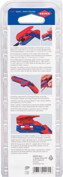 Image du produit Knipex ErgoStrip PV Abmantelungswerkzeug (135 mm)