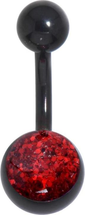 Produktbild Bijouteria Bauchpiercing (Epoxiharz, PVD Beschichtung (schwarz), Chirurgenstahl 316L)