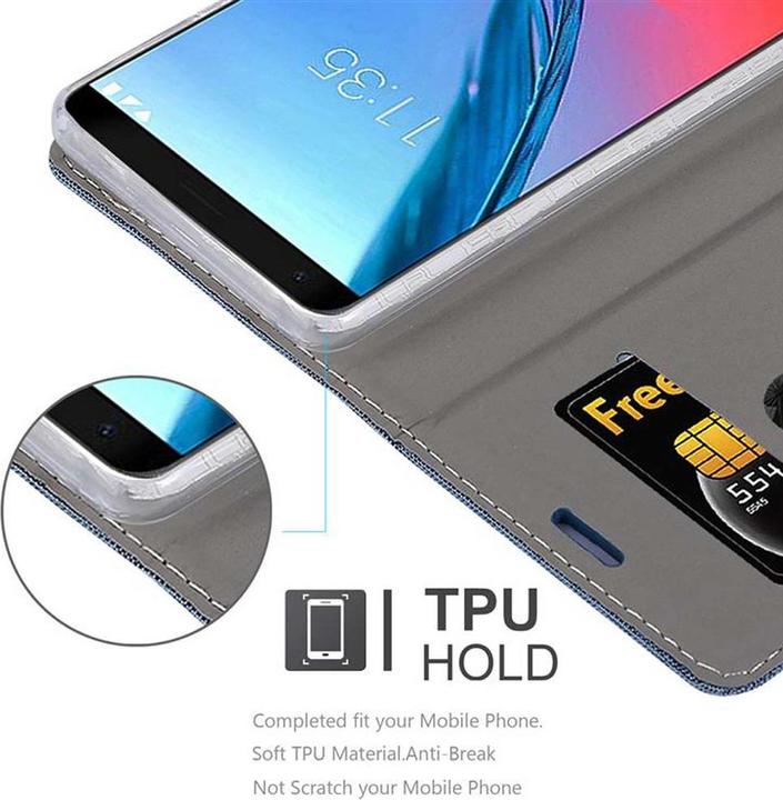 Produktbild Cadorabo Book Jeans Optik Cover (ZTE Blade V9)