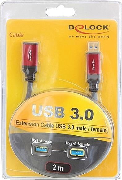 Produktbild Delock USB-A—USB-A Verlängerungskabel (5 m, USB 3.0)