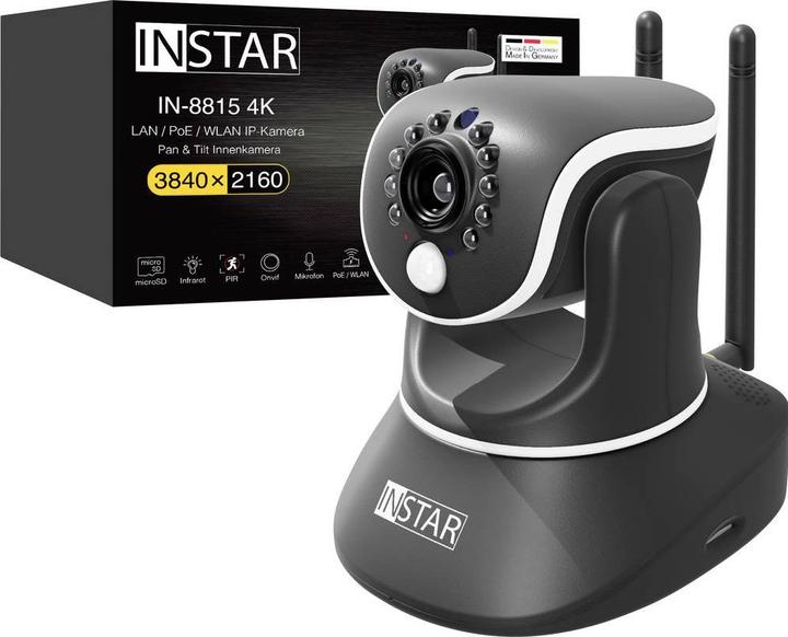 Actual product image Instar IN-8815 4K POE/WLAN black 18005 IP surveillance camera