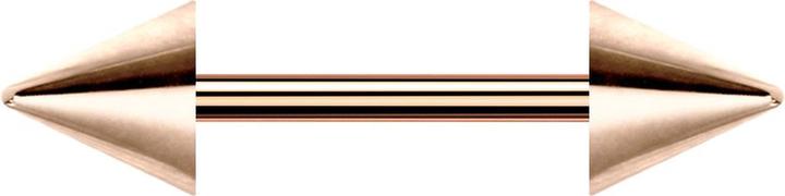 Star Piercing Micro Barbell rosegold mit zwei Cones (ohne Messing, Chirurgenstahl 316L)