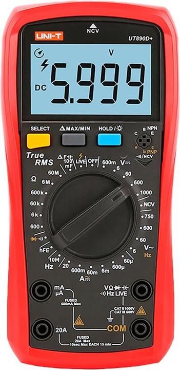 Productafbeelding Uni-T UNIVERSEEL MEETAPPARAAT UT-890D+
