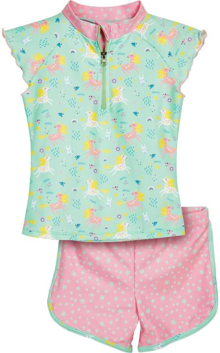 Playshoes UV-Badebekleidungsset Einhorn Mint/Rosa Gr. 110-116 (110, 116)