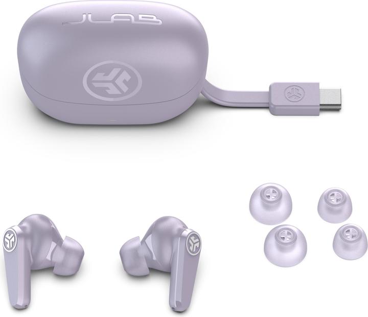 Actual product image JLab Audio JLAB Go Pop ANC TWS Headphones lilac (ANC, 26 h, Wireless)