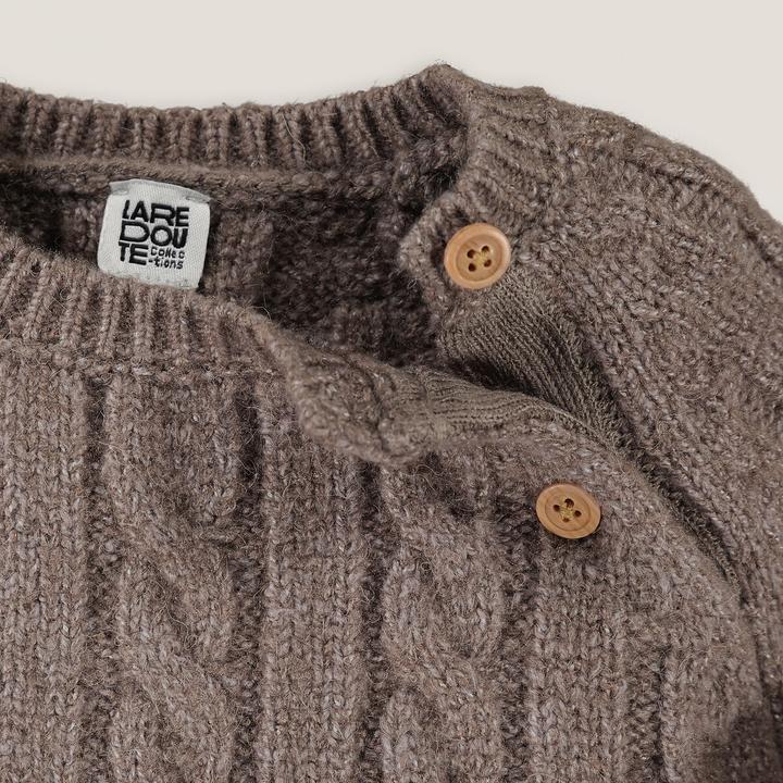 Produktbild La Redoute Collections Rundhalspullover mit Zopfmuster (80)