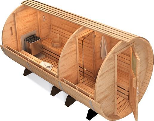 Actual product image Sonnenkönig Barrel sauna