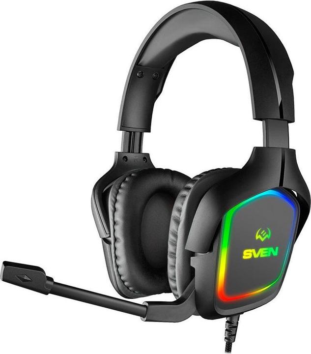 Sven Kopfhörer mit Mikrofon Gaming-Kopfhörer mit Mikrofon AP-U750MV, schwarz (USB, RGB)