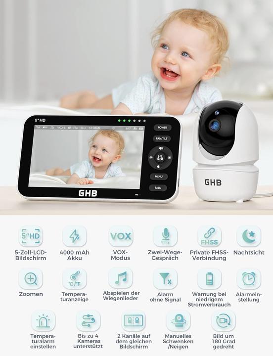 Image du produit GHB Babyphone (Vidéo et audio)