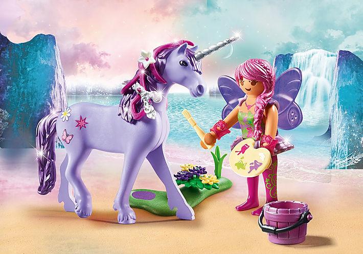 Produktbild Playmobil Einhorn mit Schmück-Fee (70657)