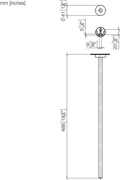 Produktbild Dornbracht Dornb Handtuchhalter META 1-teilig, starr Ausladung 520mm chrom