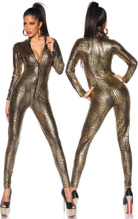 Actual product image Saresia Wetlook jumpsuit with cut-outs (L)