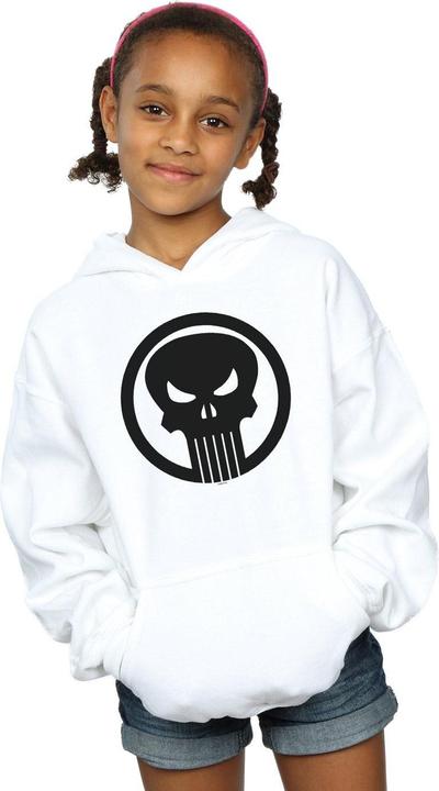 Produktbild The Punisher Skull Circle Kapuzenpullover Mädchen (140, 146)
