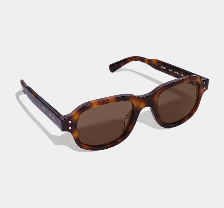 Image du produit James Dixon Havanna/Braun – Warwick – Rechteckig – Acetat – Sonnenbrille
