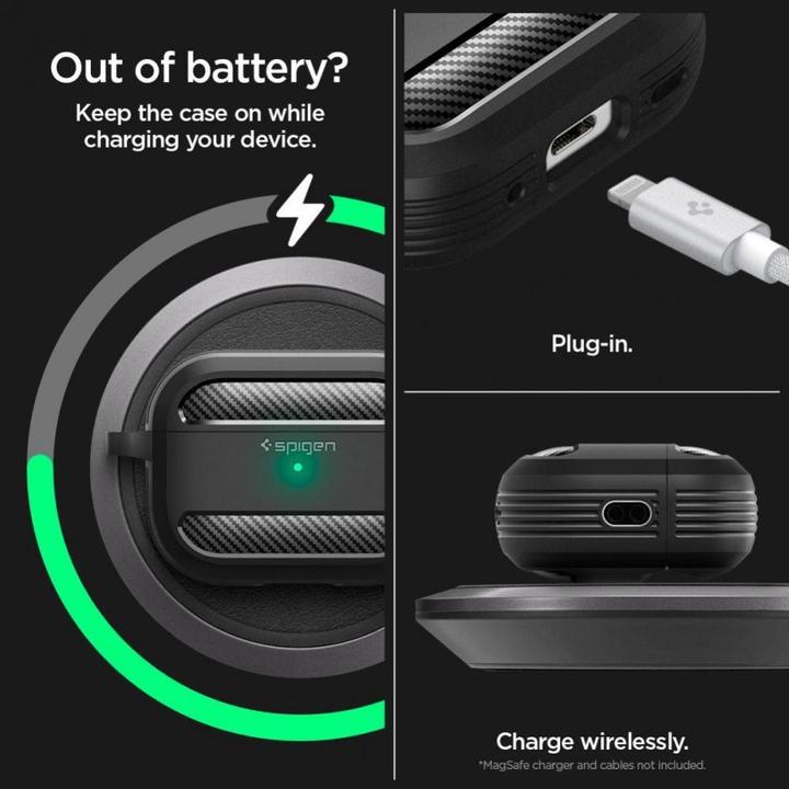 Actual product image Spigen Rugged Armor (Charging case cover)