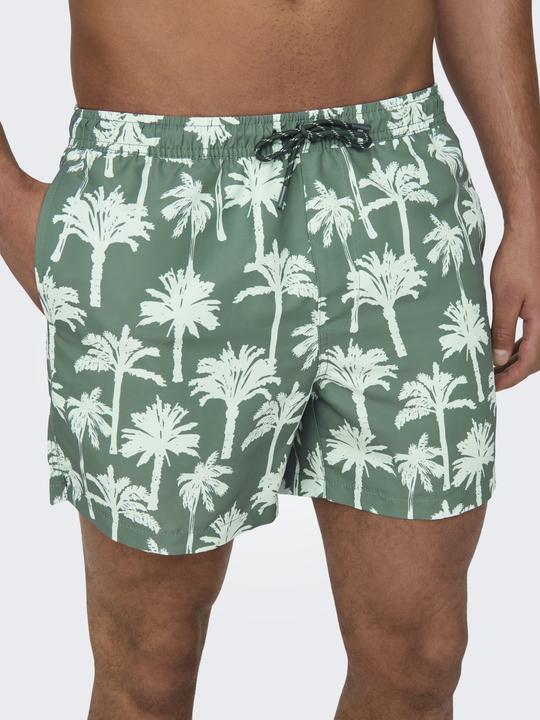 Actual product image Only & Sons Onstedswim Short Palms Aop (XS)