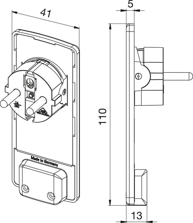Actual product image Schulte Evoline (3 x, CEE 7/3, 1.50 m)