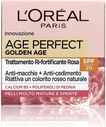 Actual product image L'Oréal Paris Age Perfect Golden Age Face Cream with SPF 20 Anti-Aging Effect 50ml (50 ml, Day cream, SPF 20)