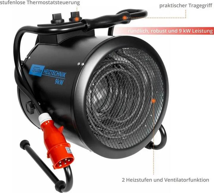 Produktbild Güde Elektroheizer GH9E 400V / 9 kW (9000 W)