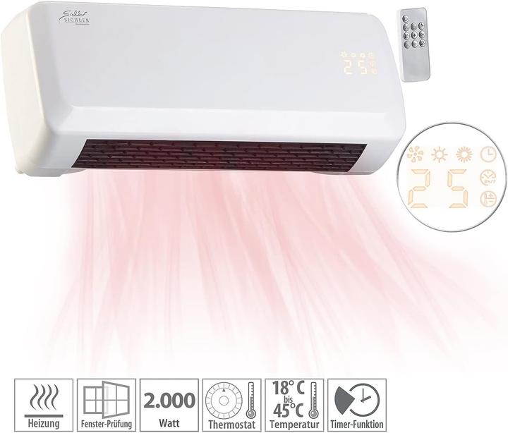 Sichler Compact wall fan heater (2000 W)
