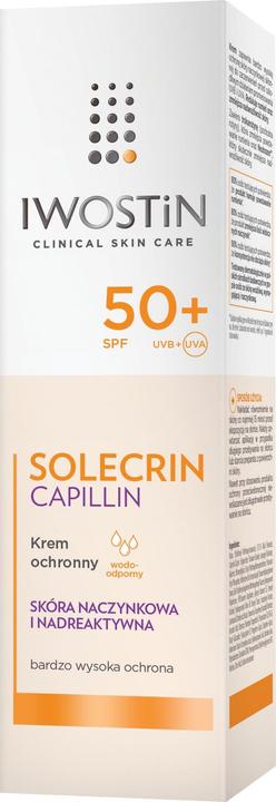Actual product image Iwostin Solcrin Capillin, Protective Cream, SPF 50+, 50 ml (Suntan cream, SPF 50, 50 ml)