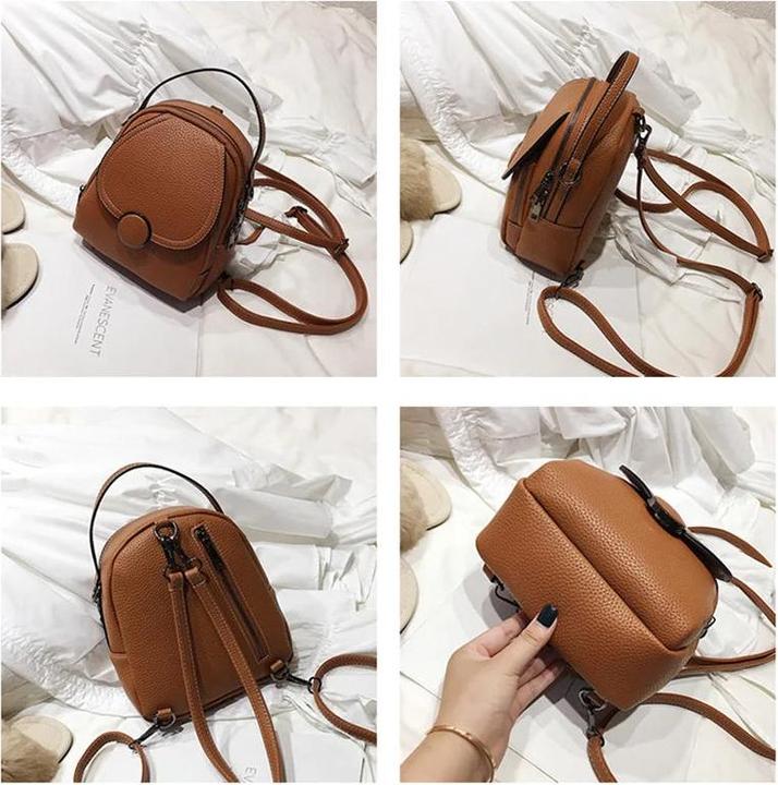 Image du produit Only-Bags.Store Mode Sac à dos en cuir Mini Soft Touch Sac à dos multifonctions Petit sac à bandoulière