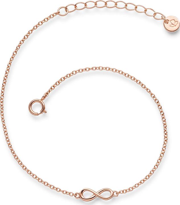Immagine prodotto Glanzstücke München Donna Infinity Argento Rosa Oro 17,0 cm Lunghezza base + 3,0 cm Estensione - 5948 (17 cm, Argento)