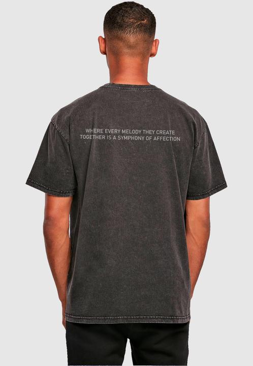 Actual product image Merchcode Love Birds Acid Washed Heavy Oversize Tee - 134769 (L)