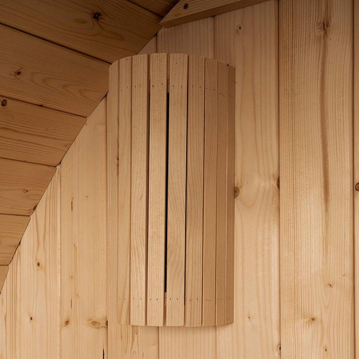 Produktbild Home Deluxe Outdoor Sauna Fasssauna AQUILA M - 195 x 120 cm für 2 Personen - Sauna mit 3,6kW Ofen (Plug & Play 3,6 KW interne Steuerung)