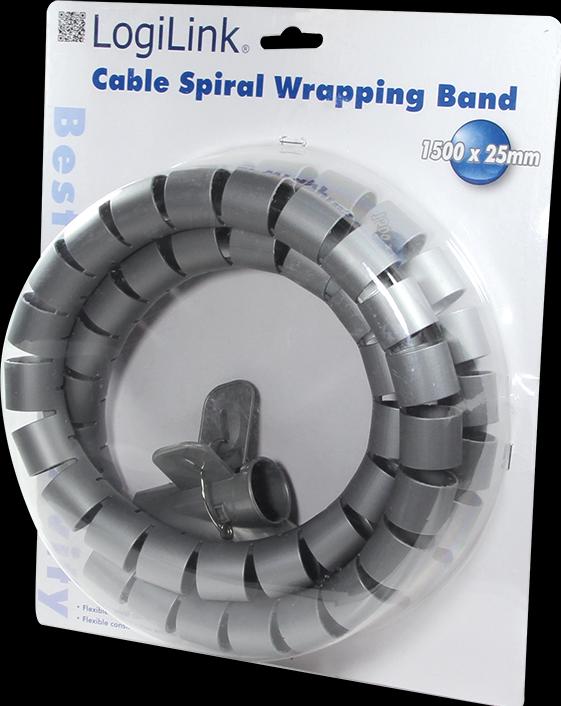Actual product image LogiLink Spiral hose cable tie, 1.5m (Cable spiral hose, 150 cm)
