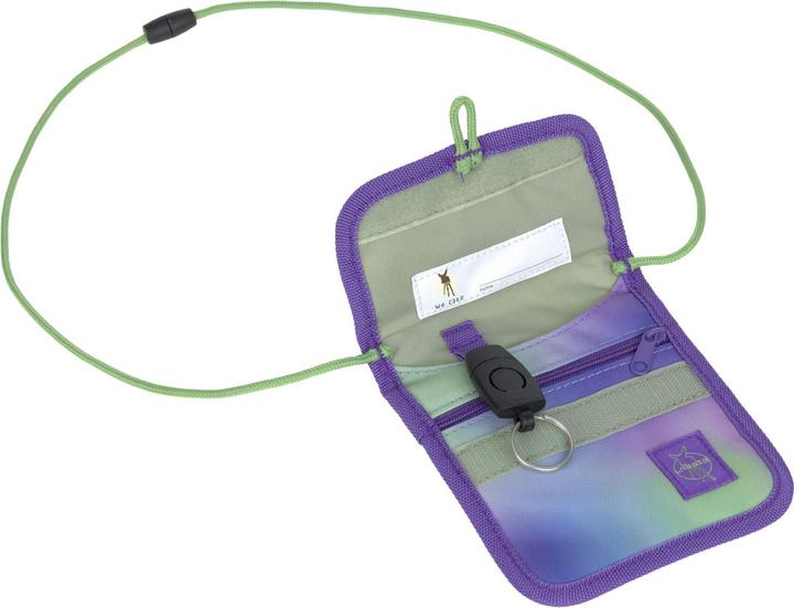 Actual product image Lässig Schulrucksack-Set Boxy, Lila / Grün (21 l)