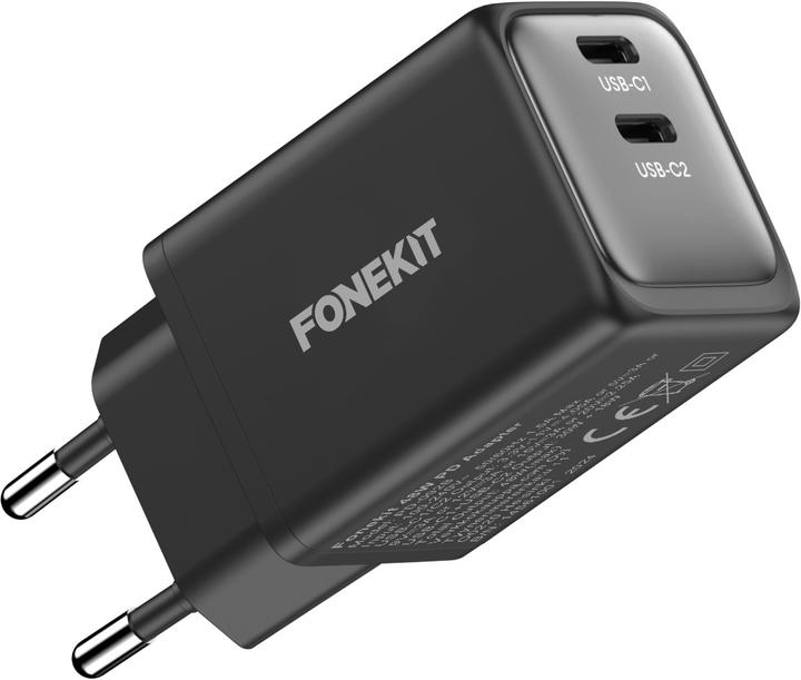 Immagine prodotto FoneKit GaN PD 48W Charger, USB-C + USB-C, black (48 W)