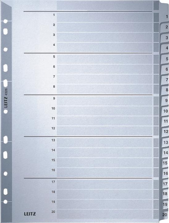 Nährwerte und Zutaten Leitz Register Karton