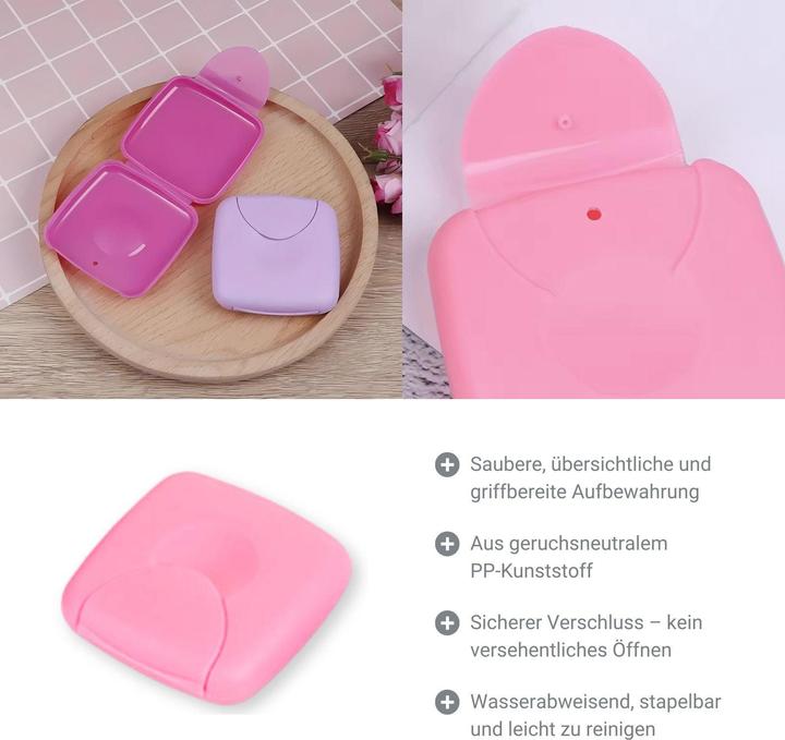 Produktbild Hermex 3er-Set Aufbewahrungsbox für Hygieneartikel Reisedose Pflasterdose Dose (Hygieneprodukt)