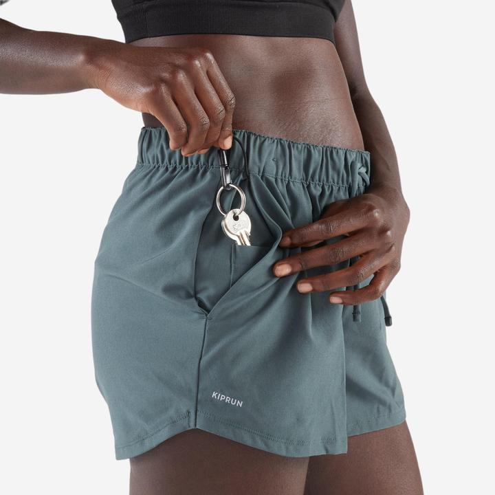 Image du produit Kiprun Short running & trail respirant femme - run 500 dry vert foncé (M)