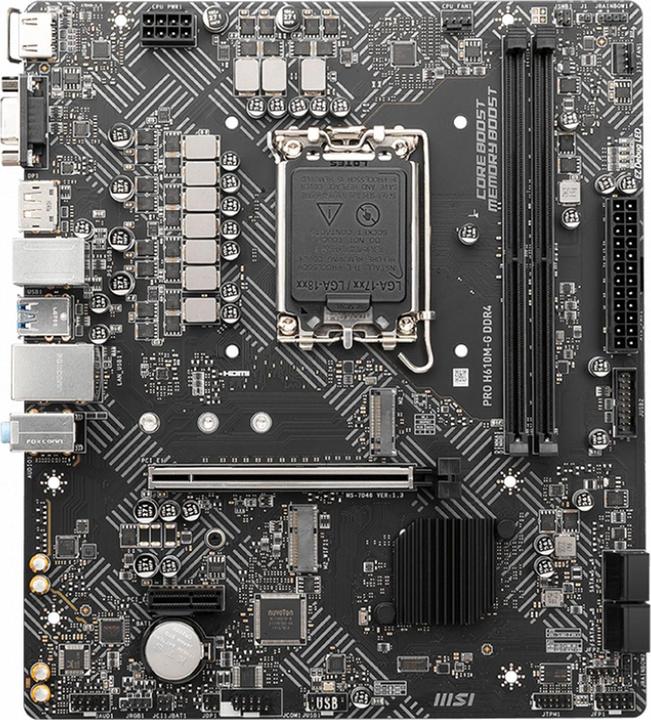 Productafbeelding MSI PRO H610M-G DDR4 (LGA 1700, Intel H610, mATX)