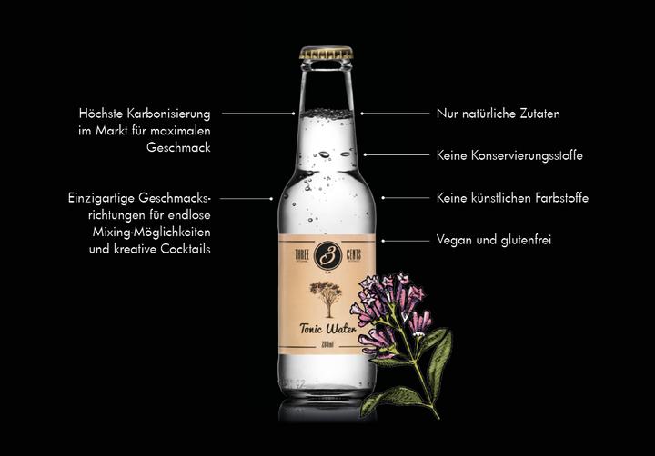 Produktbild Three Cents Tonic Water (24 x 20 cl)