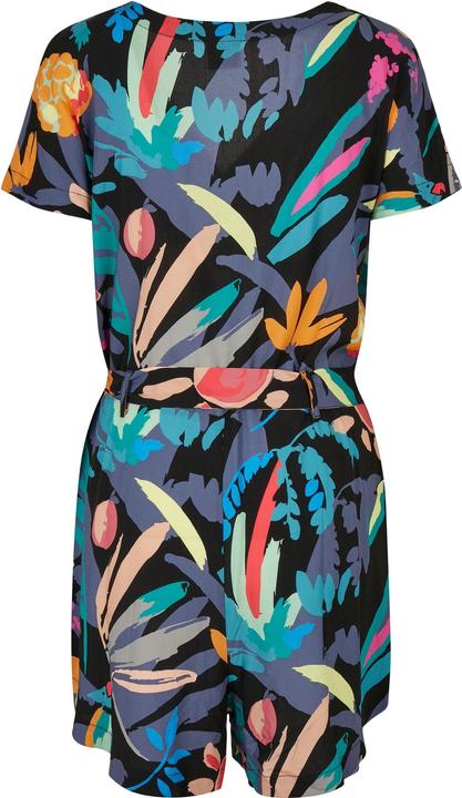 Actual product image Urban Classics Ladies Short Viscose Belt Jumpsuit - 12110 (S)