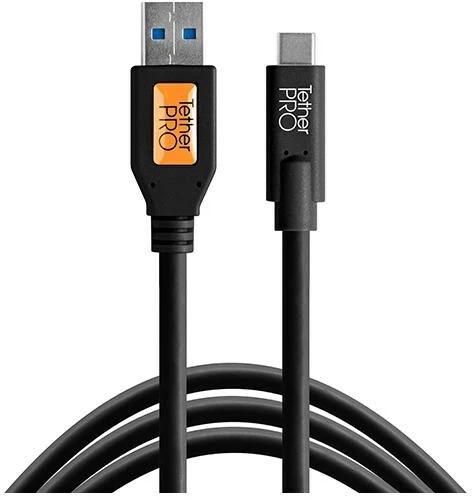 Image du produit Tether Tools TetherPro, USB-C 3.1 Kabel USB-C / 3.0 A, 4.6 m, Schwarz (4.60 m, USB 3.2 Gen 1)
