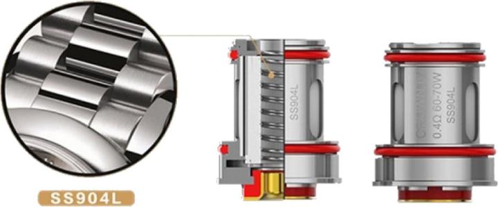 Uwell 4 x CROWN 4 Coil Dual SS904L 0.2ohm (4 x)
