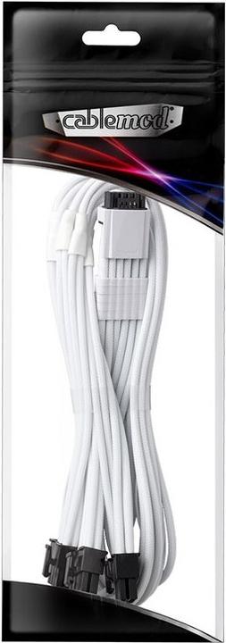 Produktbild CableMod C-Series Pro ModMesh 12VHPWR auf 3x PCI-e Kabel für Corsair - 60cm, weiss