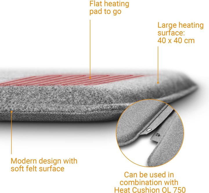 Produktbild Medisana OL 700 Outdoor Line Heat Pad (40 x 40 x 2,5 cm)