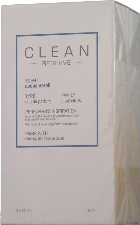 Actual product image Clean Acqua Neroli (Eau de parfum, 100 ml)