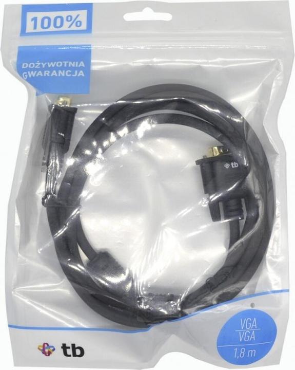 Actual product image Lenovo VGA cable 15M-15M 1.8 m. The black gold (AKXVGAMMG180B) (15 m, VGA)