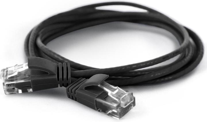 Produktbild Wantec wW Patchkabel CAT6A (rund 2,8mm) UTP schwarz 0,10m (U/UTP, CAT6a, 0.10 m)