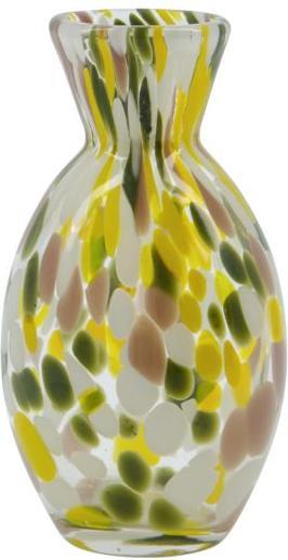 House Doctor Vase, HDMote, yellow (Ø 8 x 14.5 cm)