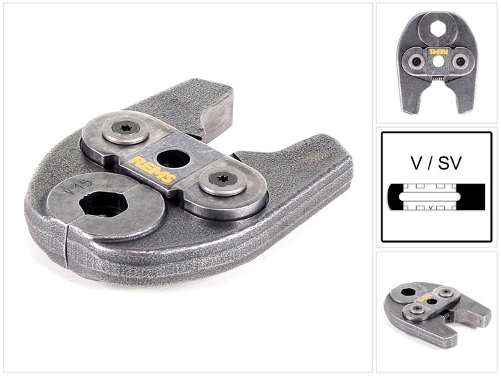 Actual product image Rems Presstang Mini V 15 - t/Nirosan, Viega, Frabo m.m. (150 mm)