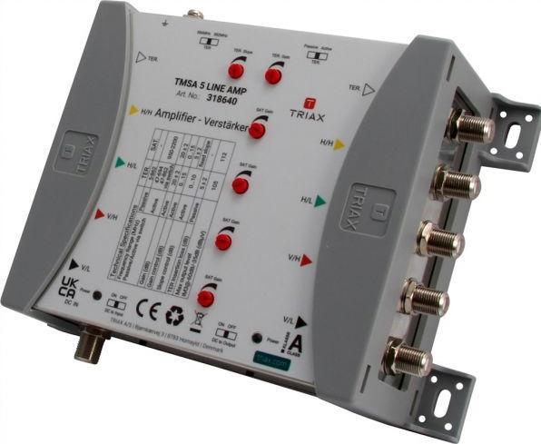 Image du produit Triax TMSA 5 LINE AMP Amplificateur de ligne avec 5 entrées et 20dB de gain Amplifier (Amplificateur)