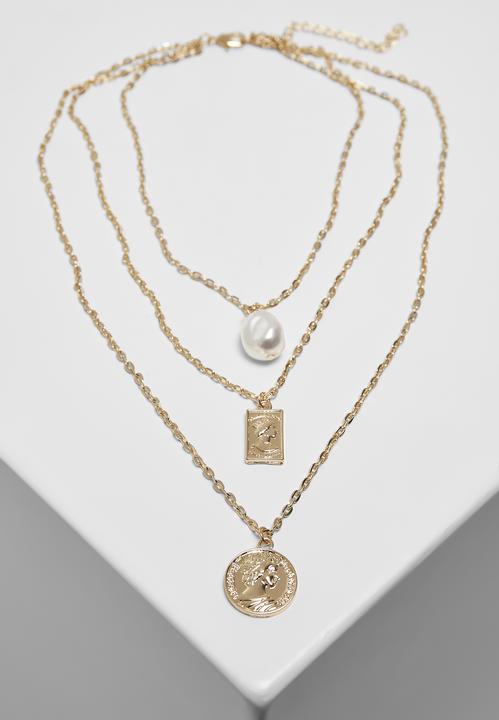 Immagine prodotto Urban Classics Collana di base di perle a strati (50% zinco, 50% di ferro)